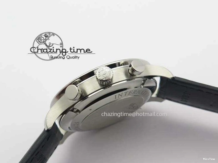 MIROTIME 0217 Modern Portuguese IW371404 ZF V3 1:1 Best Edition SS Black Dial On Black Leather Strap A 7267